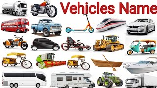 Vehicles Name Transport Name Vehicles Name with pictures [upl. by Akcirre66]