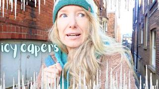 ICE PAVED PATHS TO A PRODUCTIVE amp COZY VLOG❄️ [upl. by Dominic]