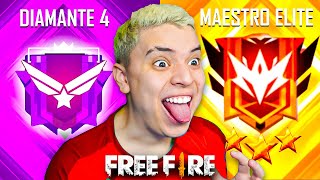 5 DIAS PARA SER MAESTRO ELITE EN FREE FIRE 🔥 LEGENDARIO 🔥 😱😱😱 [upl. by Bohs769]