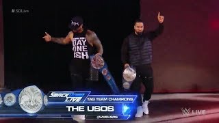 The Usos Entrance  SmackDown Live January 30 2018 [upl. by Aital]