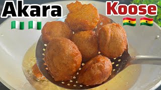 how to prepare ghana koose recipe for your breakfasteasy ghanaian beans recipe for porridge [upl. by Notreve235]