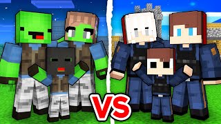 Maizen FBI Family vs Mikey CRIMINAL Family in Minecraft  Parody StoryJJ and Mikey TV [upl. by Kannry]