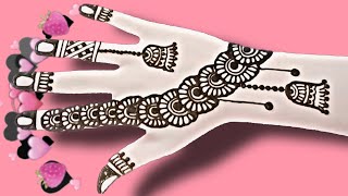 simple mehndi design 2024  new Arabic mehndi design 2024  back hand mehndi design 2024 [upl. by Bartolome]