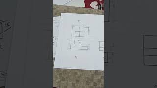 Orthographic Projection Question 10 Engineering Drawingshortvideo [upl. by Aneerhs955]