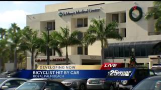 Bicyclist hit by car in Royal Palm Beach [upl. by Llenwad]