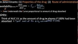 Drug Bioavailability Overview  Pharmacology Lect 3 [upl. by Ten]