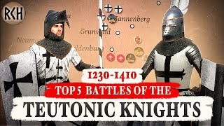 Top 5 Battles of the Teutonic Knights 12301410  DOCUMENTARY [upl. by Mahon531]