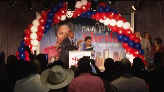 Congresswoman Sheila Jackson Lee congrats the new Houston mayor John Whitmire [upl. by Natal]