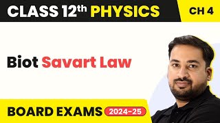 Biot Savart Law  Moving Charges and Magnetism  Class 12 Physics Chapter 4 202324 [upl. by Estele]