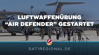 NATOLuftwaffenübung „Air Defender 2023“ gestartet [upl. by Viridi]