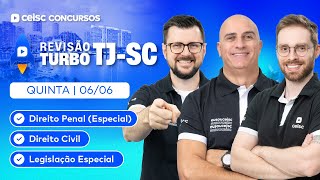 🚀 REVISÃO TURBO  CONCURSO TJSC  QUINTAFEIRA [upl. by Nyrrat]