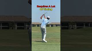 Cross Handed Golf Swing My Opinion golftechnique golfersdoingthings golfskill golftips [upl. by Levona]