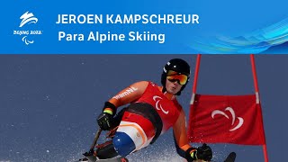 🇳🇱 Jeroen Kampschreur takes on the Mens superG sitting at his second Games 🎿  Paralympic Games [upl. by Laurens416]