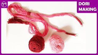 Cotton Thread Back Dori Making for Handmade Jewellery  DIY  Necklace Back Dori Rubeads Jewelry [upl. by Nosbig]