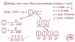 Binomial Distribution EXPLAINED with Examples [upl. by Krischer]