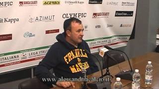 Le interviste di Alessandria  Virtus Vecomp Verona 3 1 [upl. by Yssirhc]