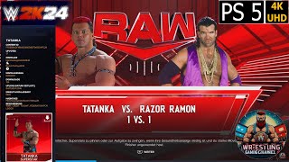 WWE 2K24  Tatanka vs Razor Ramon  PS5 [upl. by Schmitt]