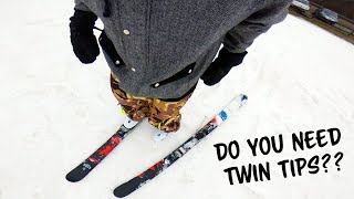 Do You Need Twin Tips To Ski The Terrain Park [upl. by Kabab]