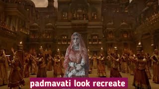 padmavati movie deepika padukone ghoomar song look recreate by Tara shekhawat [upl. by Nohsav]