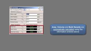 Entering Specimen Details for a Triaxial Test [upl. by Johppa]