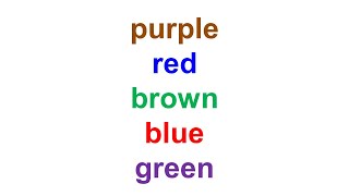 The Stroop Effect  Psychology Science Experiment [upl. by Odel]