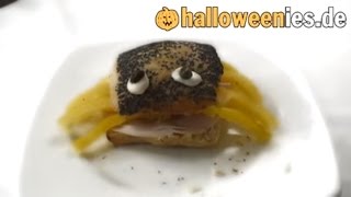 Spinnenbrötchen Rezept für Halloween [upl. by Wemolohtrab176]