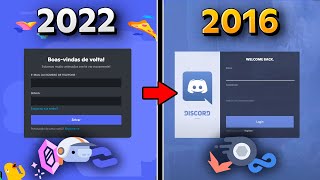 COMO ERA O DISCORD EM 2016 PRIMEIRAS VERSÕES [upl. by Ahcsat385]