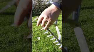 How to scarify a lawn by hand 💪 [upl. by Yodlem]