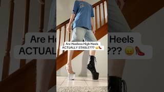 Do the clear heelless high heels look best😅🤭 highheels heels pleasershoes outfit trending [upl. by Phillipp934]