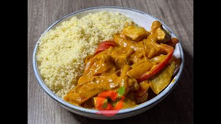 Couscous con pollo y verduras al curry [upl. by Rauscher419]