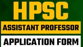 hpsc assistant professor application form reopen [upl. by Herbert]