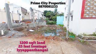 Residential Land Sale in Paraniputhur Iyyappanthangal Chennai 🆔1351 landsale landforsale land [upl. by Ivah]