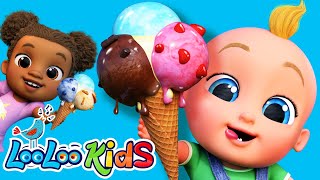 🦕Zigaloo  🍦 Ice Cream Fun  Preschool Baby Songs and Kids Songs with LooLoo Kids [upl. by Zischke]