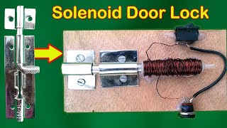 Automatic Smart Door Lock🚪 How To Make Solenoid Door Lock🔒Homemade Smart Door Lock System [upl. by Anirod226]