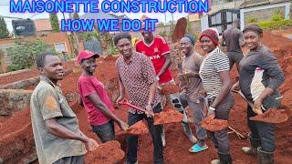 HOW MAISONETTE CONSTRUCTION IS PROGRESSING KROAD KENYA 🇰🇪 [upl. by Ecnerol250]