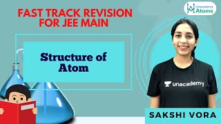 JEE Main 2021 Structure of Atom  Fast Track Revision  Unacademy Atoms  Sakshi Ganotra [upl. by Vastah143]