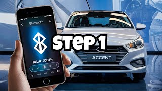 HOW TO CONNECT BLUETOOTH IN HYUNDAI ACCENT HCI [upl. by Lleira191]