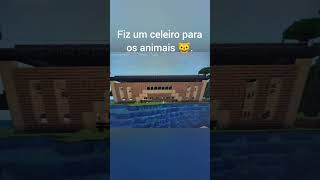 Minecraft fiz um celeiro para os animais 😺 [upl. by Jerol]