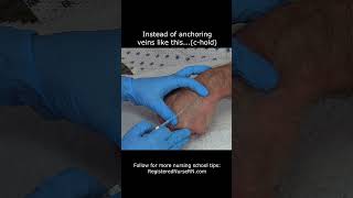 IV Insertion amp Blood Draw Tip Dont Anchor Veins Like This Use This Instead [upl. by Nhabois]