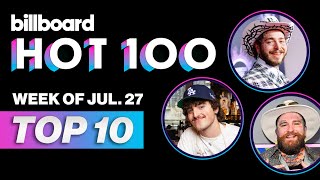 Billboard Hot 100 Top 10 Countdown For July 27 2024  Billboard News [upl. by Llenrac]