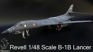 Revell B1B Lancer 148 scale  Full Build Video [upl. by Bradley501]