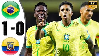 Brazil Triumphs 10 Over Ecuador Goals amp Highlights  2024 World Cup Qualifiers [upl. by Euqnimod]