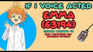 If I Voice Acted Emma  Voice Acting The Promised Neverland  tpn emma tpnemma voiceacting [upl. by Ainslee]