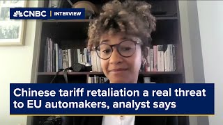 Chinese tariff retaliation a real threat to EU automakers analyst says [upl. by Ahsiki]