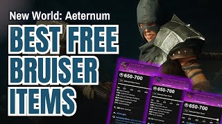 New World Aeternum BEST Free Bruiser Items to Farm [upl. by Adigun566]