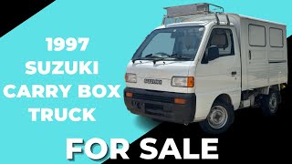 1997 Suzuki Carry Box Mini Truck AC 5 Speed Manual WalkAround StartUp amp Drive SOLD [upl. by Aerbua]