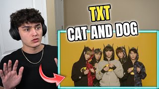 TXT Cat amp Dog Official MV REACTION [upl. by Yelahs]