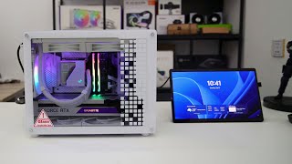 Jonsbo Z20 White MATX mini PC Chassis budget gaming PC build [upl. by Cathlene]