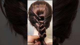 Beautiful new hair braid style 🤩 new hairstyles tutorial girl braids shorts viralvideo [upl. by Messab]