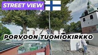 Porvoon tuomiokirkko in Provoo Finland on Google Street View [upl. by Nodnab]